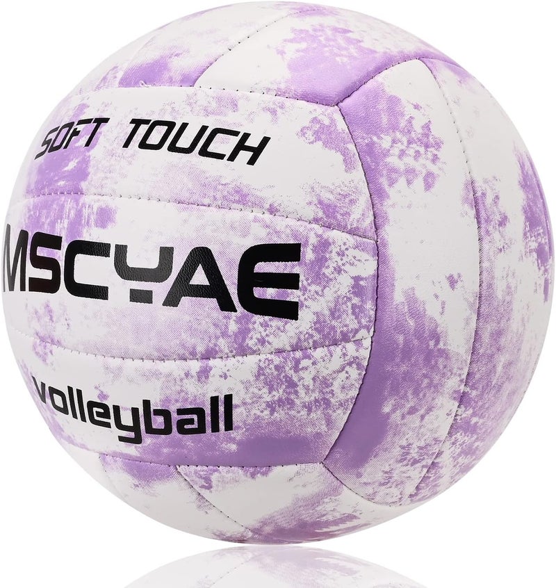 MSCYAE Volleyball Official Size 5,Soft Touch Volleyballs for Kids Youth Adults, Indoor Outdoor Volleyball for Beginners Backyard Park Beach Play Ball Games(Best Gift) - Image 2